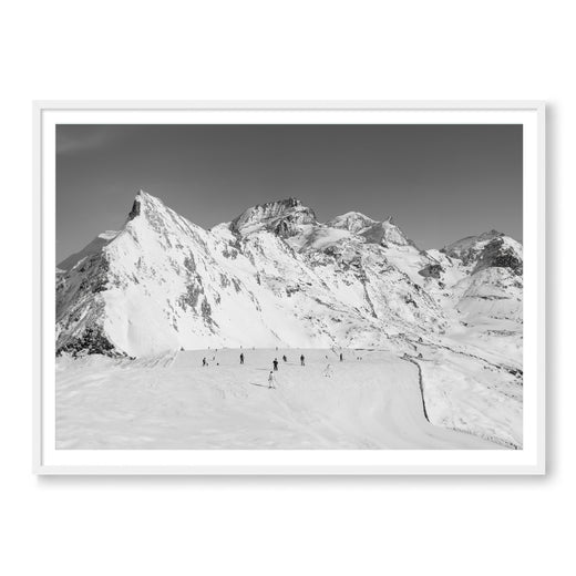 Skiers In The Swiss Alps