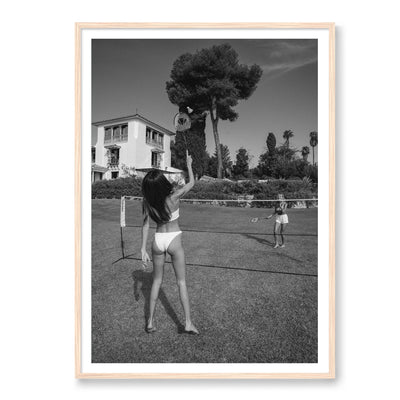 Badminton At The Villa BW
