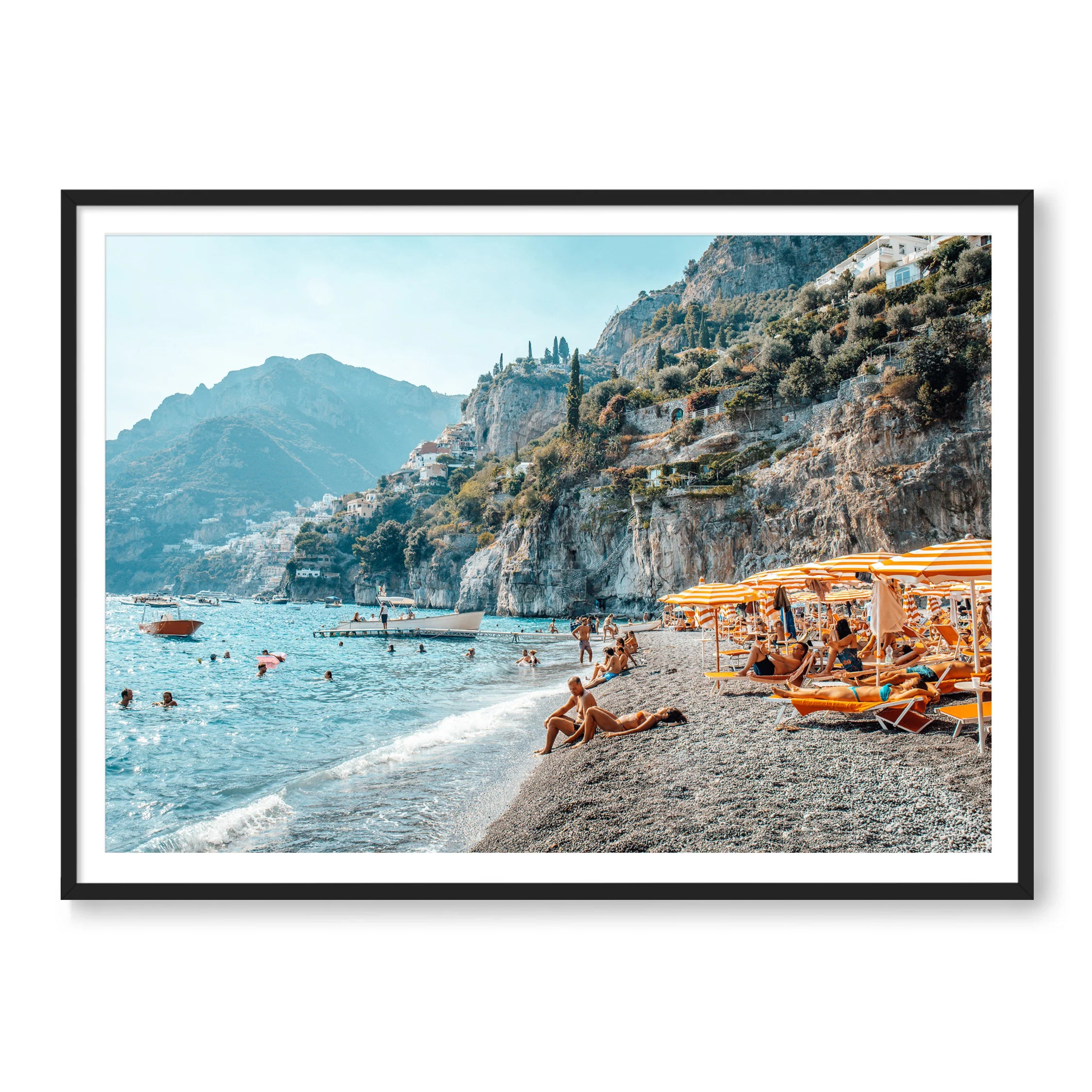 Afternoon In Italy - size M black frame