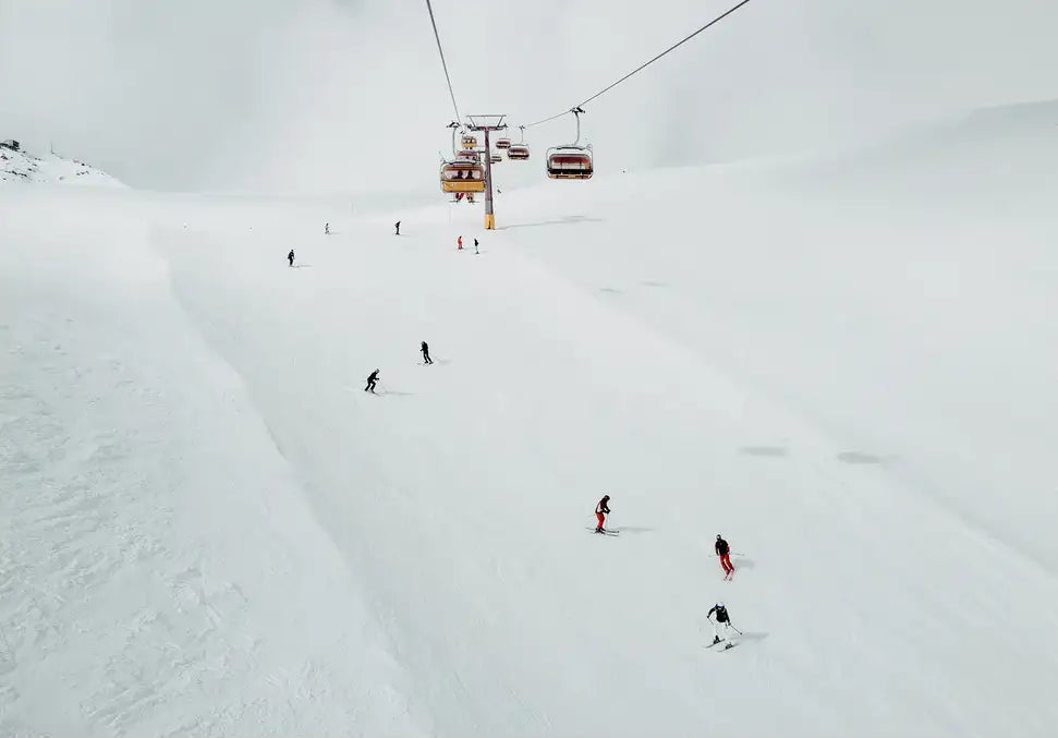 Skiiers In Switzerland - In Real Life