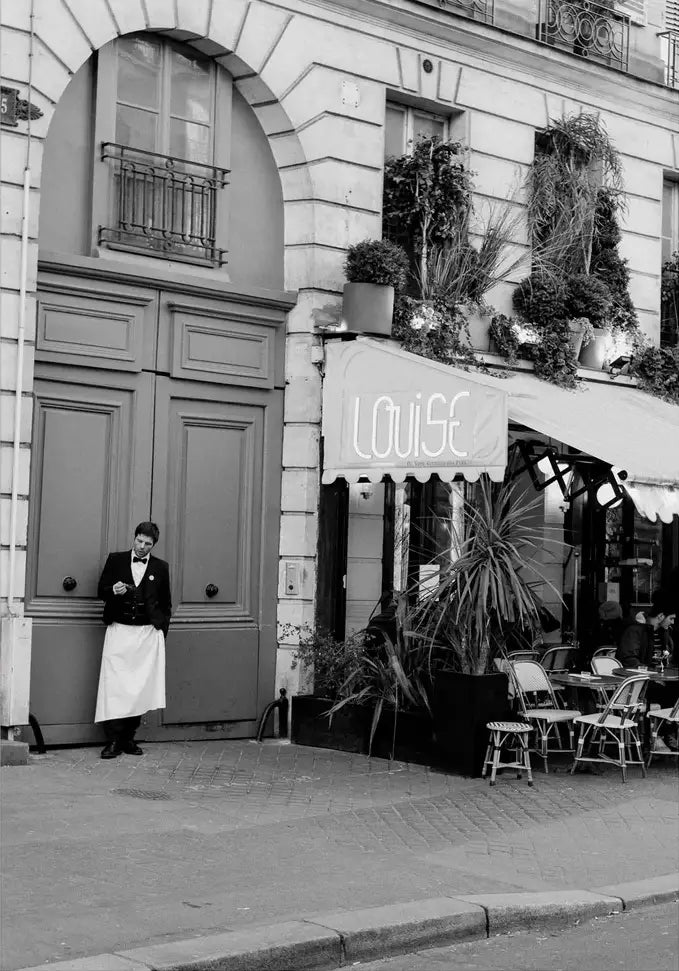 The Waiter B&W - In Real Life